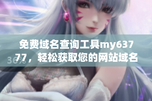 免费域名查询工具my63777，轻松获取您的网站域名信息
