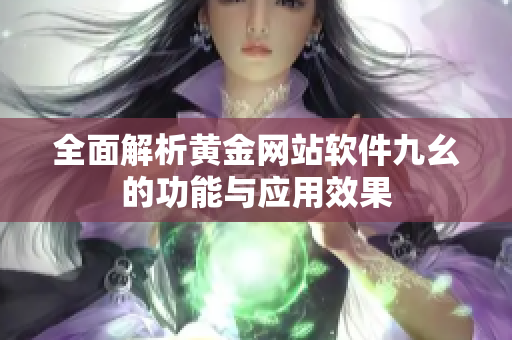 全面解析黄金网站软件九幺的功能与应用效果