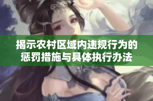 揭示农村区域内违规行为的惩罚措施与具体执行办法