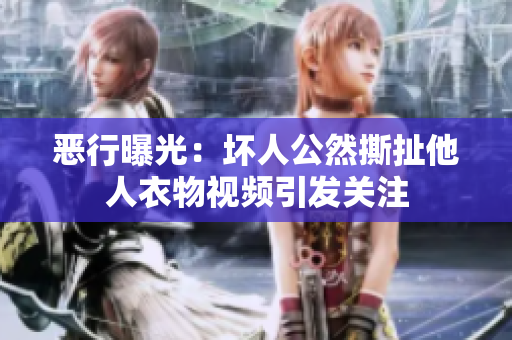 恶行曝光：坏人公然撕扯他人衣物视频引发关注