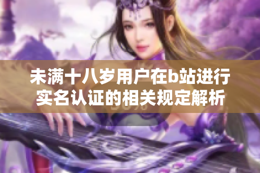 未满十八岁用户在b站进行实名认证的相关规定解析