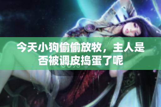 今天小狗偷偷放牧，主人是否被调皮捣蛋了呢