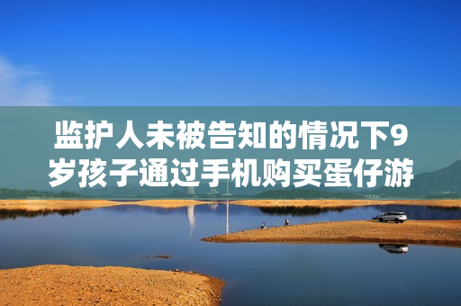 监护人未被告知的情况下9岁孩子通过手机购买蛋仔游戏币事件调查